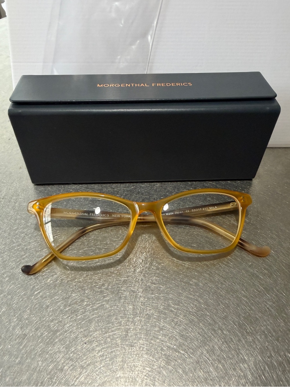 Morgenthal Mila Acetate Cat-Eye Rx Glasses | Matte Butterscotch/Tortoise Matte